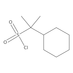 2-Cyclohexylpropane-2-sulfonyl chloride结构式