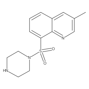 3-Methyl-8-(piperazine-1-sulfonyl)quinoline结构式