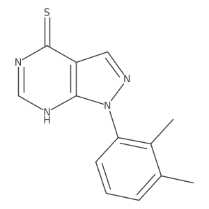 1-(2,3-Dimethylphenyl)-1H-pyrazolo[3,4-d]pyrimidine-4-thiol结构式