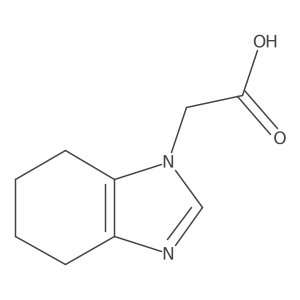 2-(4,5,6,7-tetrahydro-1H-1,3-benzodiazol-1-yl)acetic acid结构式