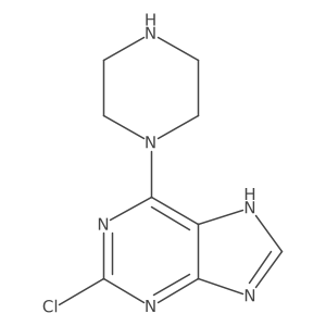 2-chloro-6-piperazin-1-yl-9H-purine Structure