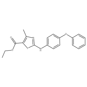 Ethyl 5-methyl-3-((4-phenoxyphenyl)amino)-2,4-thiazolecarboxylate结构式
