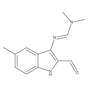 N'-(2-formyl-5-methyl-1H-indol-3-yl)-N,N-dimethylimidoformamide Structure