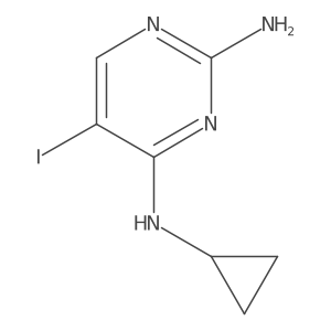 N4-Cyclopropyl-5-iodo-2,4-pyrimidinediamine结构式