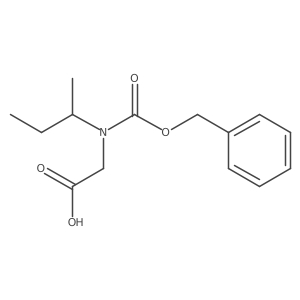 2-{[(Benzyloxy)carbonyl](butan-2-yl)amino}acetic acid结构式