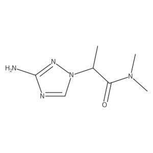 2-(3-Amino-1H-1,2,4-triazol-1-YL)-N,N-dimethylpropanamide Structure
