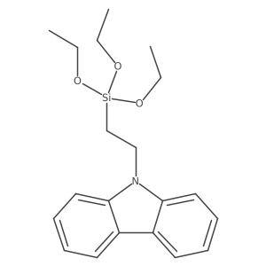 (9-Carbazole)ethyltriethoxysilane Structure