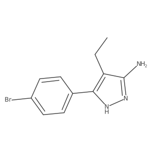 3-(4-bromophenyl)-4-ethyl-1H-pyrazol-5-amine Structure