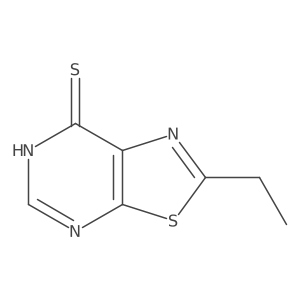 2-Ethyl-6H,7H-[1,3]thiazolo[5,4-D]pyrimidine-7-thione结构式