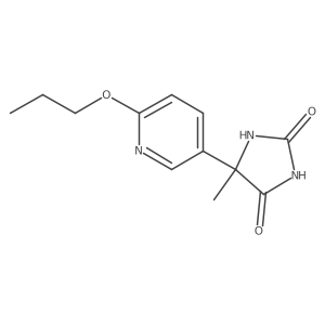 5-Methyl-5-(6-propoxypyridin-3-yl)imidazolidine-2,4-dione结构式