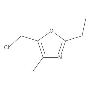 5-(Chloromethyl)-2-ethyl-4-methyl-1,3-oxazole Structure