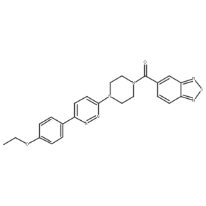 Benzo[c][1,2,5]thiadiazol-5-yl(4-(6-(4-ethoxyphenyl)pyridazin-3-yl)piperazin-1-yl)methanone结构式