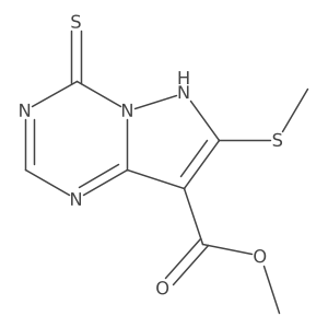 Methyl 7-(methylthio)-4-thioxo-3,4-dihydropyrazolo[1,5-a][1,3,5]triazine-8-carboxylate Structure