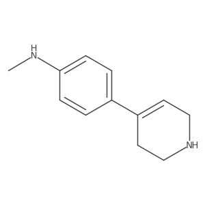 N-methyl-4-(1,2,3,6-tetrahydropyridin-4-yl)aniline结构式
