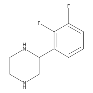 (S)-2-(2,3-Difluorophenyl)piperazine Structure