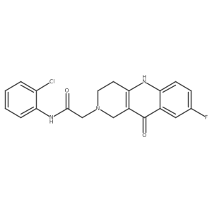 N-(2-chlorophenyl)-2-(8-fluoro-10-oxo-3,4-dihydrobenzo[b][1,6]naphthyridin-2(1H,5H,10H)-yl)acetamide结构式