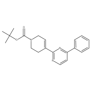 tert-butyl 4-(4-phenylpyrimidin-2-yl)-3,6-dihydropyridine-1(2H)-carboxylate结构式