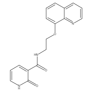 2-oxo-N-(2-(quinolin-8-yloxy)ethyl)-1,2-dihydropyridine-3-carboxamide Structure