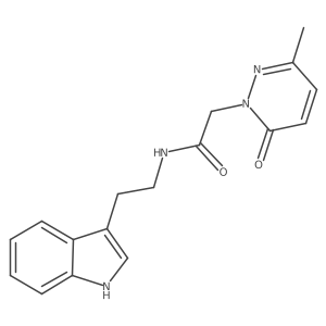 N-(2-(1H-indol-3-yl)ethyl)-2-(3-methyl-6-oxopyridazin-1(6H)-yl)acetamide Structure