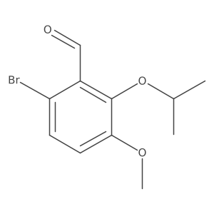 6-Bromo-2-isopropoxy-3-methoxybenzaldehyde Structure