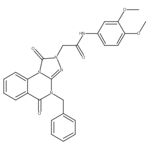 2-(4-benzyl-1,5-dioxo-4,5-dihydro-[1,2,4]triazolo[4,3-a]quinazolin-2(1H)-yl)-N-(3,4-dimethoxyphenyl)acetamide Structure