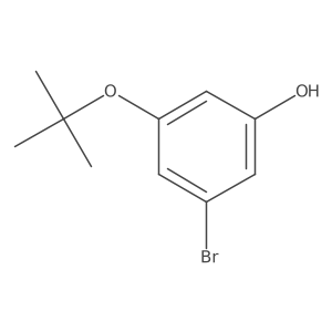 3-Bromo-5-(tert-butoxy)phenol结构式