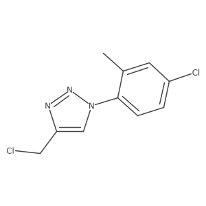 1-(4-chloro-2-methylphenyl)-4-(chloromethyl)-1H-1,2,3-triazole Structure