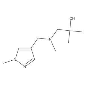 2-Methyl-1-(methyl((1-methyl-1h-pyrazol-4-yl)methyl)amino)propan-2-ol Structure