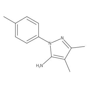 4,5-Dimethyl-2-(4-methylphenyl)pyrazol-3-amine Structure