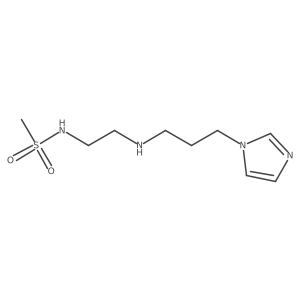 N-[2-[[3-(1H-Imidazol-1-yl)propyl]amino]ethyl]methanesulfonamide结构式