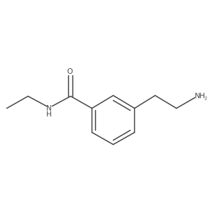 3-(2-aminoethyl)-N-ethylbenzamide结构式