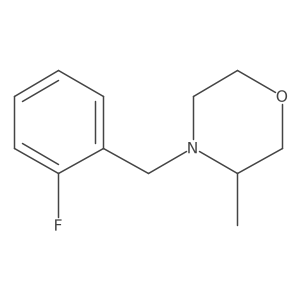 4-[(2-Fluorophenyl)methyl]-3-methylmorpholine Structure