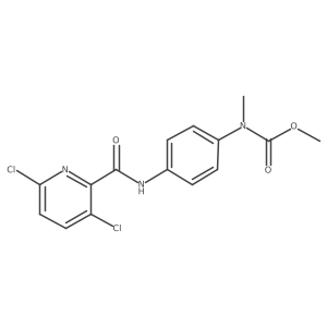methyl N-[4-[(3,6-dichloropyridine-2-carbonyl)amino]phenyl]-N-methyl-carbamate Structure