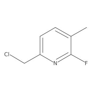 6-(Chloromethyl)-2-fluoro-3-methylpyridine Structure