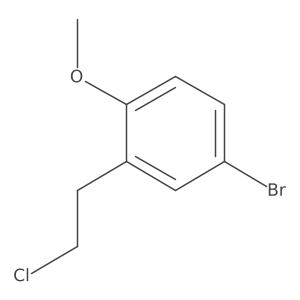 4-Bromo-2-(2-chloroethyl)-1-methoxybenzene Structure