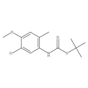 tert-Butyl (5-chloro-4-methoxy-2-methylphenyl)carbamate结构式