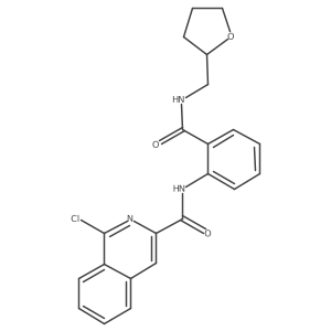 1-chloro-N-(2-{[(oxolan-2-yl)methyl]carbamoyl}phenyl)isoquinoline-3-carboxamide Structure
