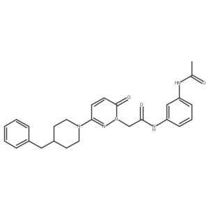 N-(3-acetamidophenyl)-2-(3-(4-benzylpiperidin-1-yl)-6-oxopyridazin-1(6H)-yl)acetamide结构式