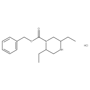 Benzyl 2,5-diethylpiperazine-1-carboxylate hydrochloride Structure