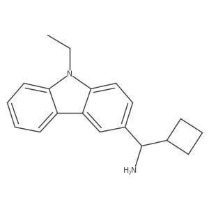 9H-Carbazole-3-methanamine, I+/--cyclobutyl-9-ethyl-, (I+/-R)-结构式