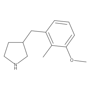 3-[(3-Methoxy-2-methylphenyl)methyl]pyrrolidine Structure