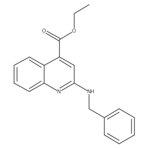 Ethyl 2-(benzylamino)quinoline-4-carboxylate结构式