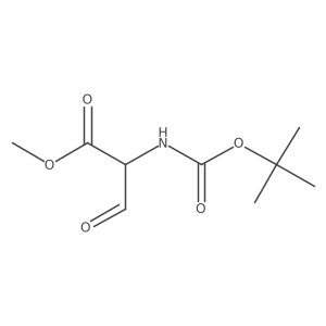Methyl (R)-2-((tert-butoxycarbonyl)amino)-3-oxopropanoate Structure