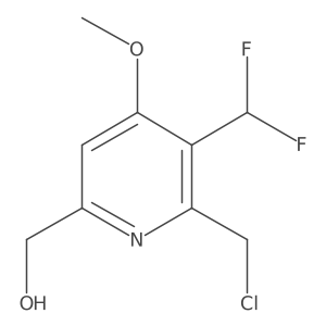 2-(Chloromethyl)-3-(difluoromethyl)-4-methoxypyridine-6-methanol Structure