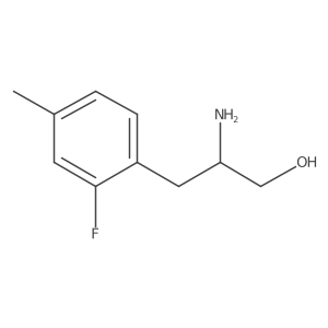 2-Amino-3-(2-fluoro-4-methylphenyl)propan-1-ol结构式