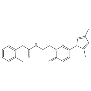 N-(2-(3-(3,5-dimethyl-1H-pyrazol-1-yl)-6-oxopyridazin-1(6H)-yl)ethyl)-2-(o-tolyl)acetamide Structure