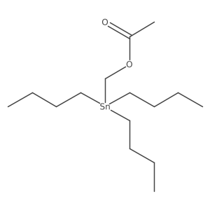 (Tributylstannyl)methyl Acetate Structure