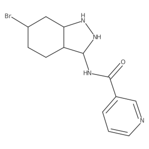 N-(6-bromo-2,3,3a,4,5,6,7,7a-octahydro-1H-indazol-3-yl)pyridine-3-carboxamide Structure