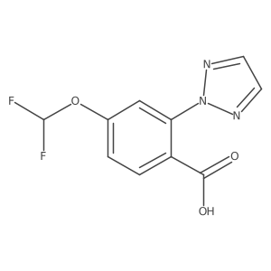 4-(Difluoromethoxy)-2-(2H-1,2,3-triazol-2-yl)benzoic acid结构式