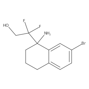 (R)-2-(1-Amino-7-bromo-1,2,3,4-tetrahydronaphthalen-1-YL)-2,2-difluoroethanol结构式